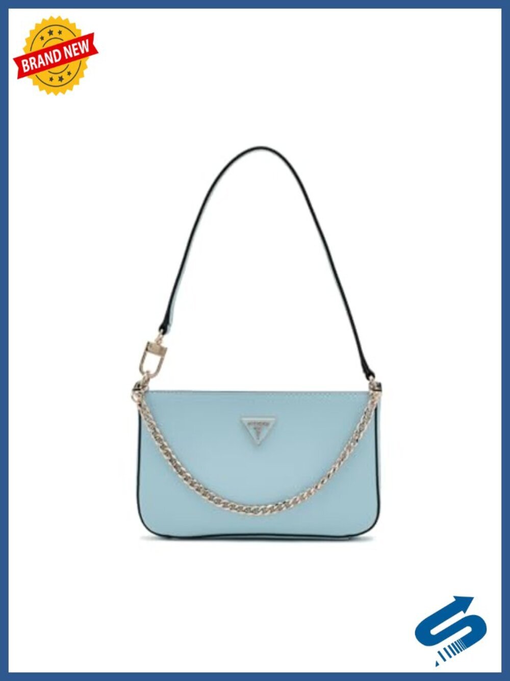 Mini Top Zip Shoulder Bag with Gold Hardware, Polyurethane Satchel